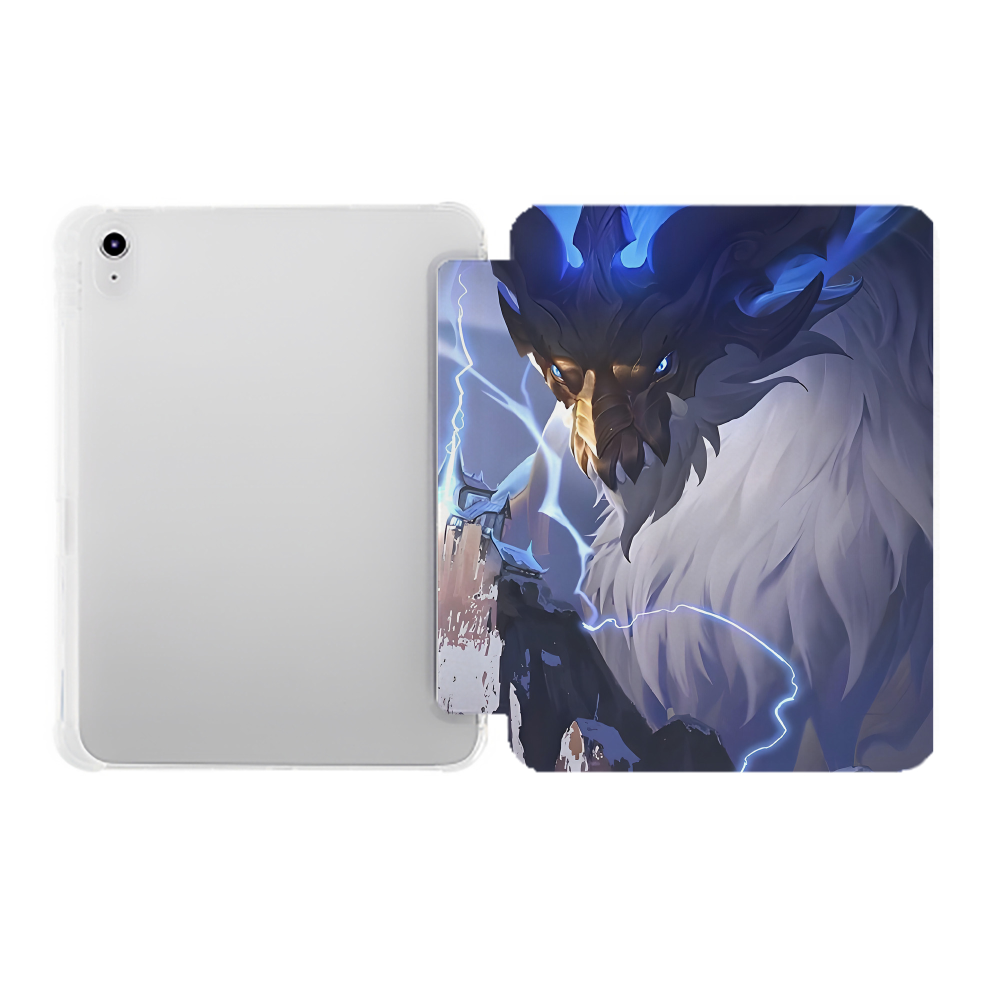 （画像用） リーグ・オブ・レジェンド League of Legends LOL IPad ケース ペン収納付き 三つ折りスタンド PUレザー×シリコン 対応機種9.5/10.5/10.9インチ
